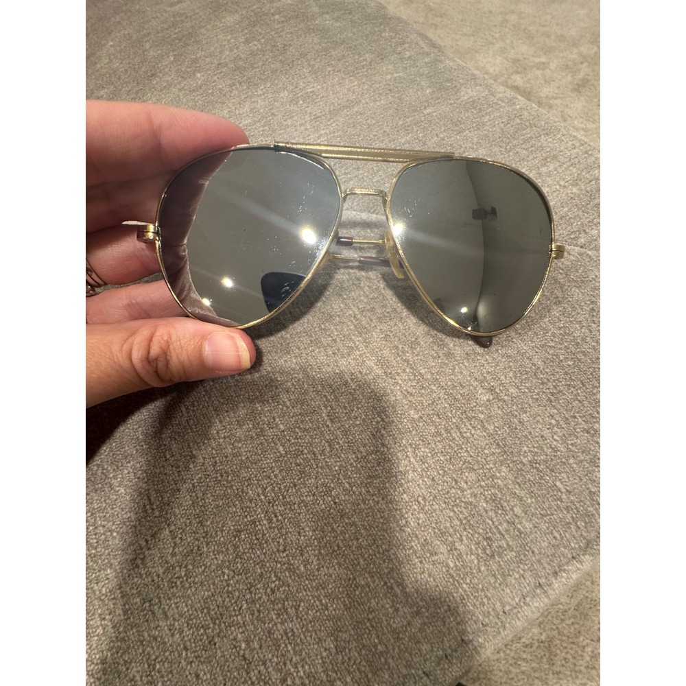 Vintage Aviator Sunglasses Mirrored Gold Men's 1990s Vietnam - Picture 2 of 9